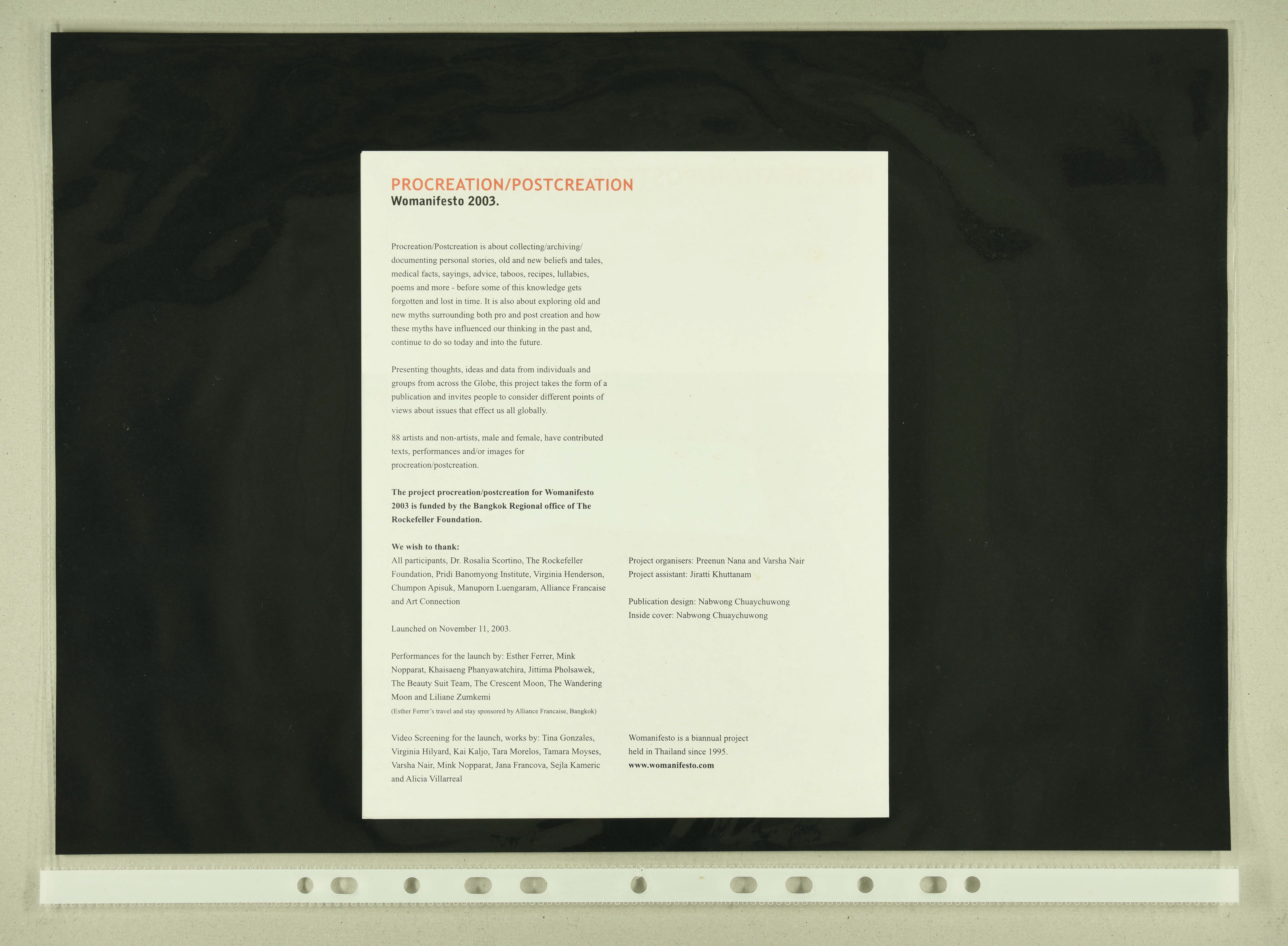 Procreation Postcreation internal page