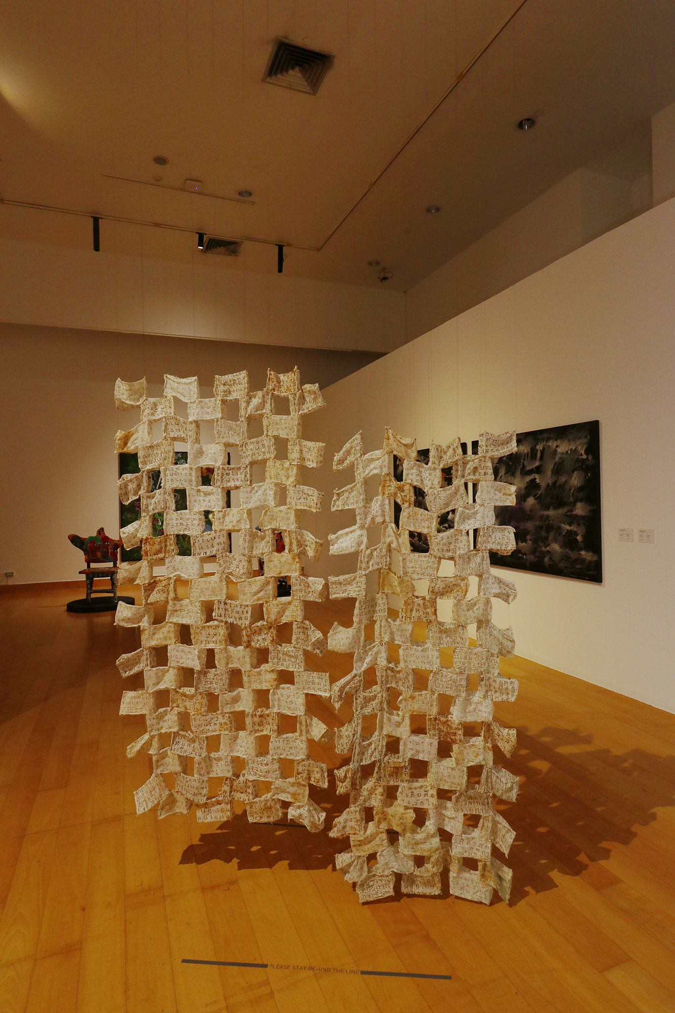 hanging fabric art