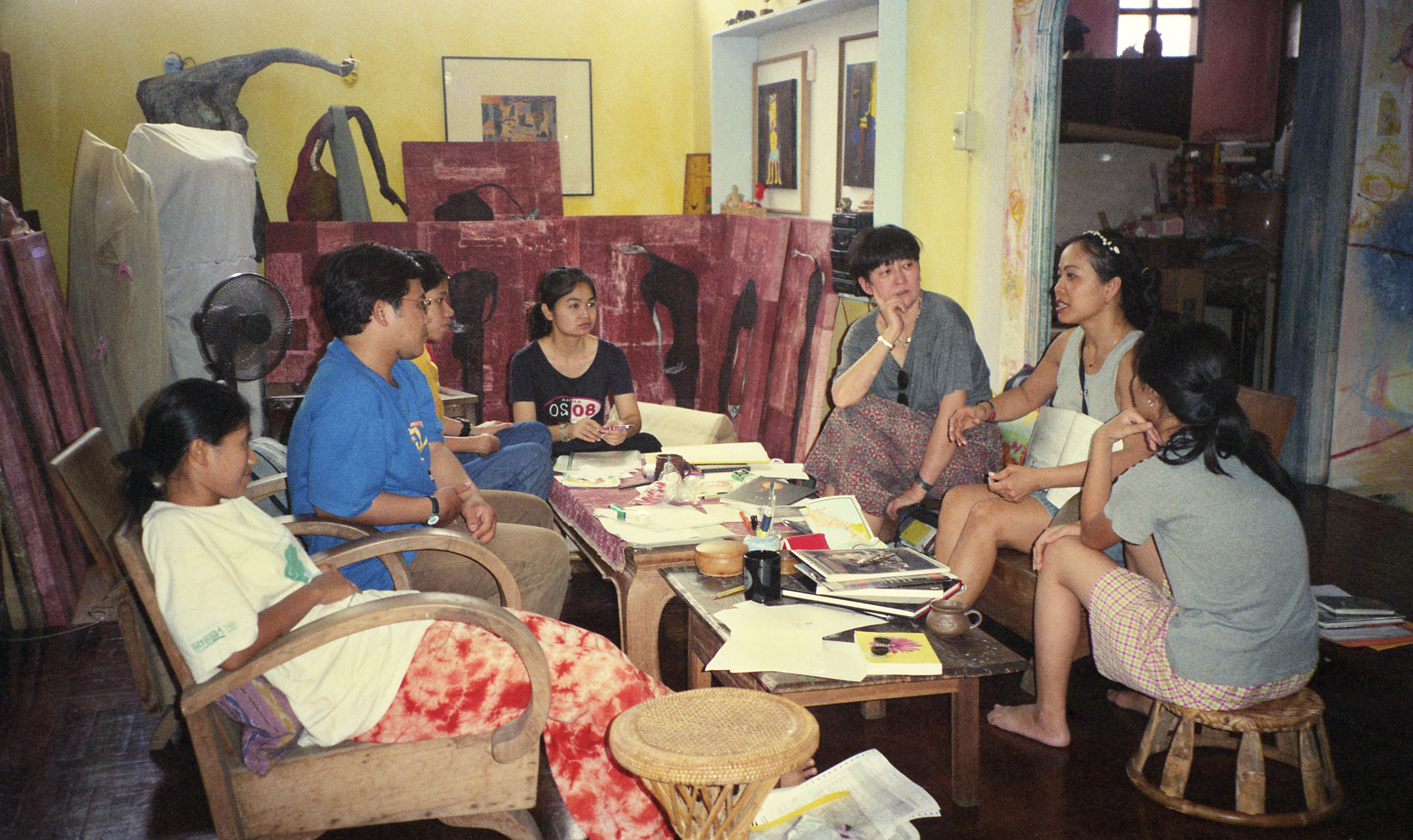 Preparation for Womanifesto II at Studio Xang (Set of 2 Photographs)