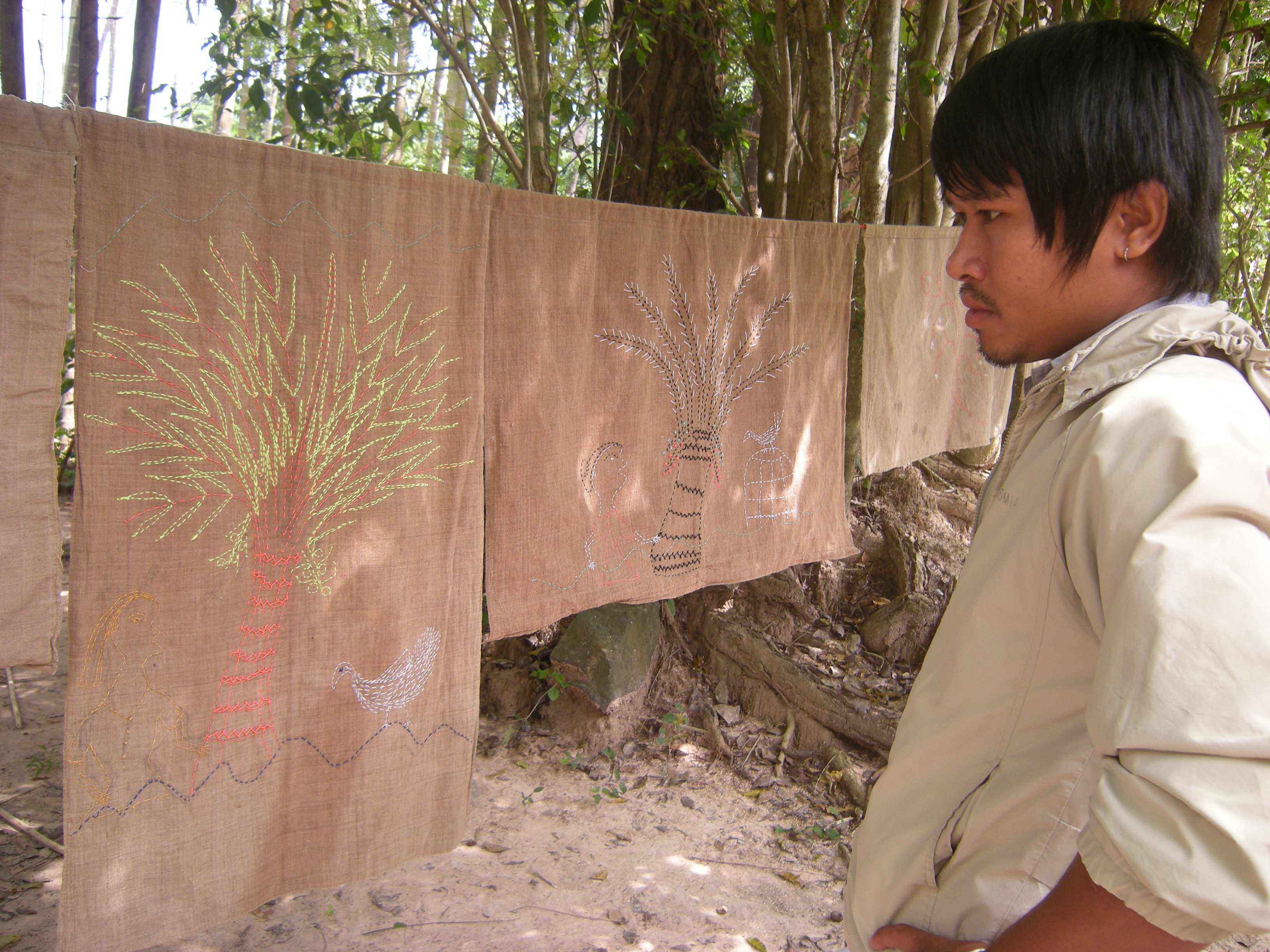 Visitor with Pan Parahom's Farm Stories