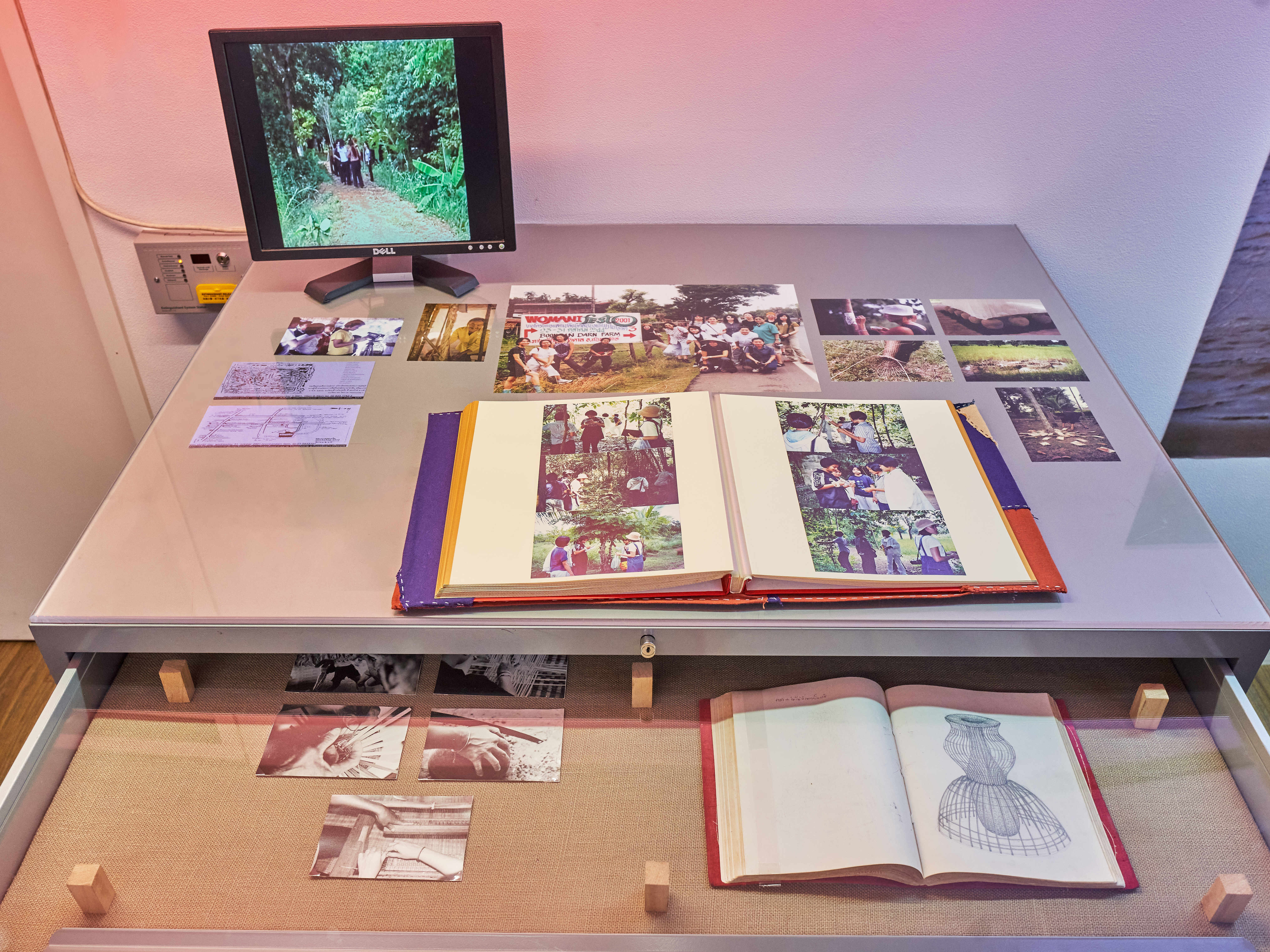 Installation view of Crafting Communities, Asia Art Archive, 2020. Photo: Kitmin Lee.