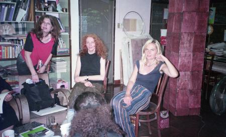 Visit from Inge Brokska, Regine Hellwif Schumid, etc. at Studio Xang (Set of 7 Photographs)