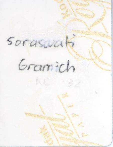 Portrait of Saraswati Gramich (Front and Back of Photograph)